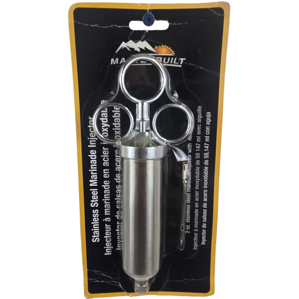 Masterbuilt Marinade Injector Stainless Steel 2oz 20100315 BBQ Grilling Tool NEW